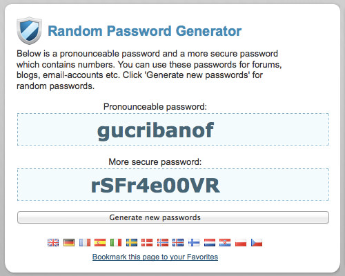 random password generator strong
